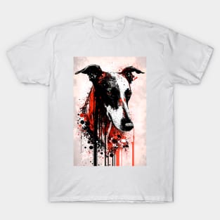 Greyhound Dog Portrait T-Shirt